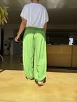 Made in Italy Harem Balloon Pant Classic Plain Apple /9 = ~